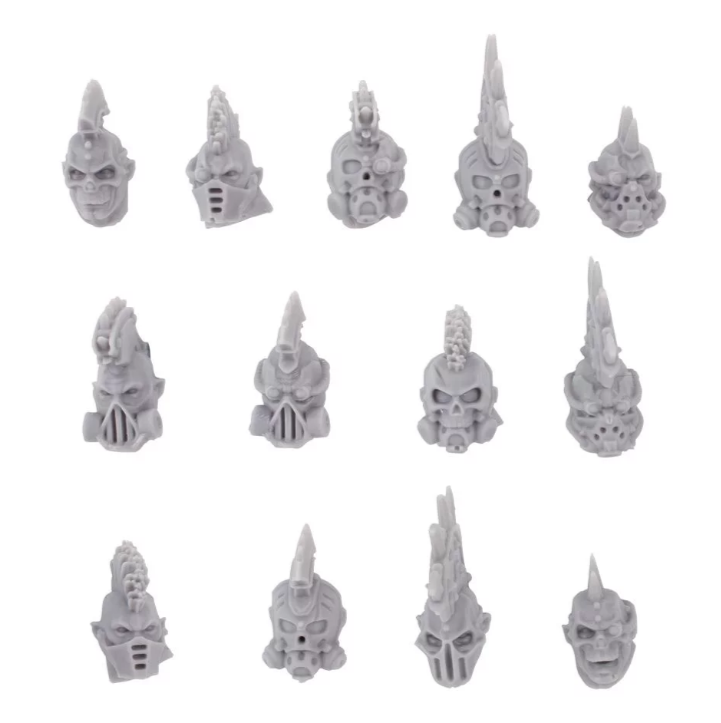 Necromunda Goliath Heads with Masks Upgrade Set