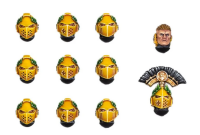 Imperial Fists MKVI Heads 