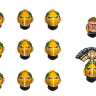 Imperial Fists MKVI Heads 