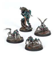 Necromunda Van Saar Champion in Carapace Armour with Cyberachnids 