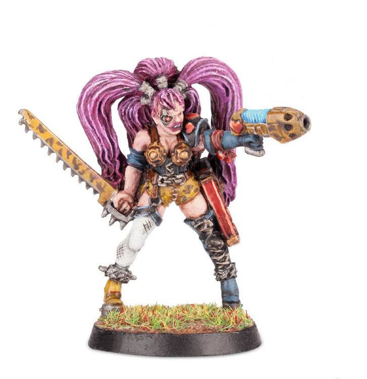 Necromunda MAD DONNA Ulanti Escher ( RESIN ) 