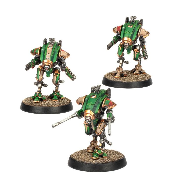 Adeptus Titanicus: Armiger Knights Helverins and Warglaives 