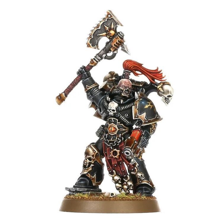 Chaos Space Marines Aspiring Champion Plasma Pistol Chainaxe 