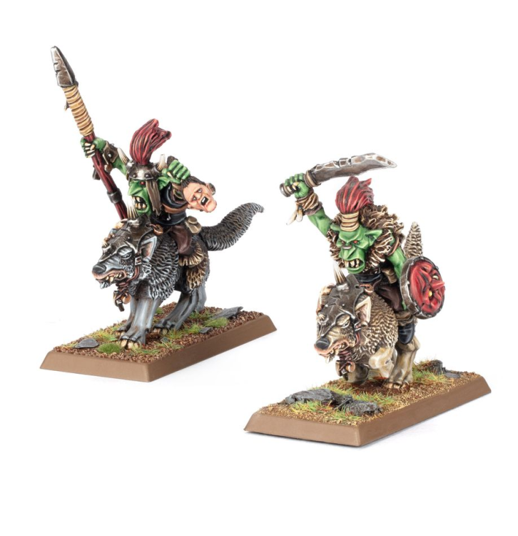 The Old World Goblin Wolf Rider Bosses