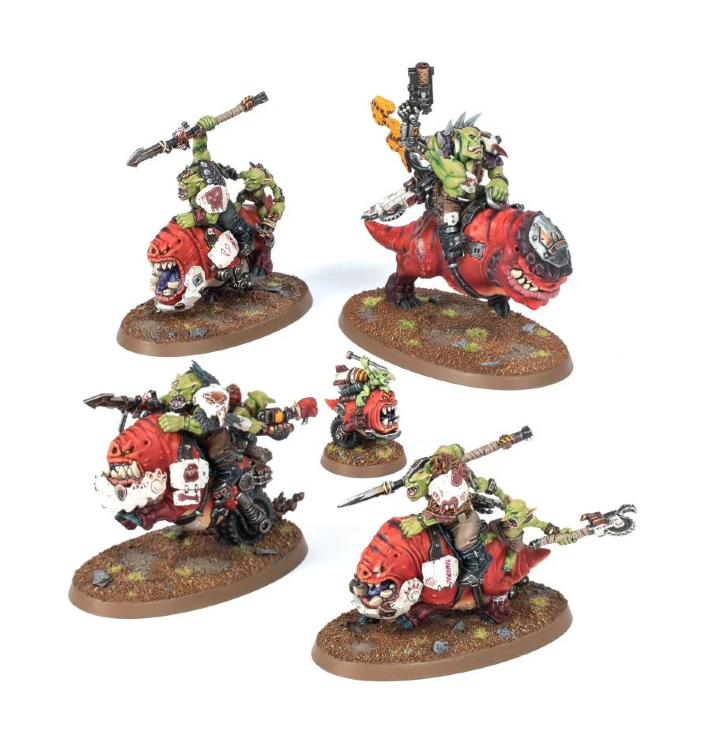 Ork Squighog Boyz / Nob on Smasha Squig 