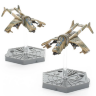 Aeronautica Imperialis Astra Militarum Vulture Gunships with Punisher Cannon