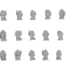 Necromunda  Delaque Heads Upgrade Set 