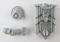 ALEXIS POLUX 405TH CAPTAIN OF THE IMPERIAL FISTS BITS -  Storm Shield With Arm And Shoulder pads