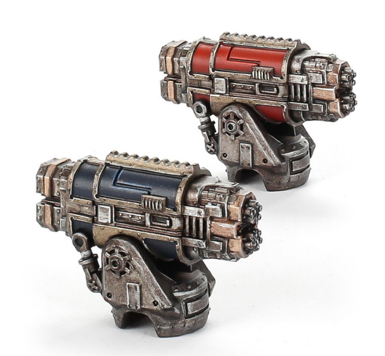 Adeptus Titanicus Warlord Battle Titan Paired Vulcan Mega-bolters 