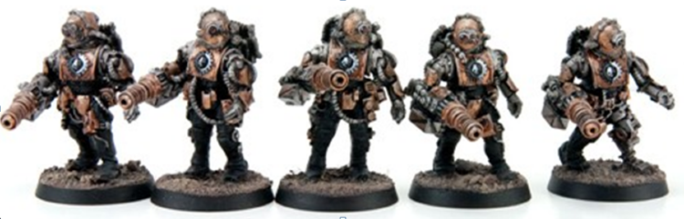 Mechanicum TECH-THRALLS WITH MITRALOCKS