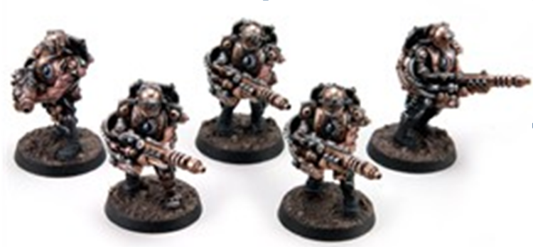 Mechanicum TECH-THRALLS WITH LAS-LOCKS