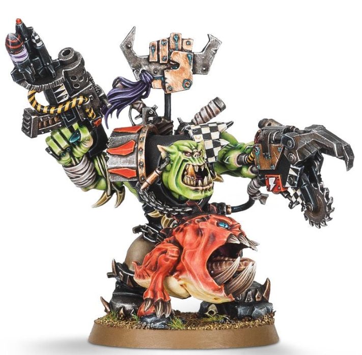 Ork Warboss with Attack Squig 