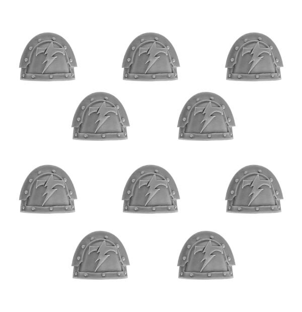 White Scars Mk III Shoulder Pads