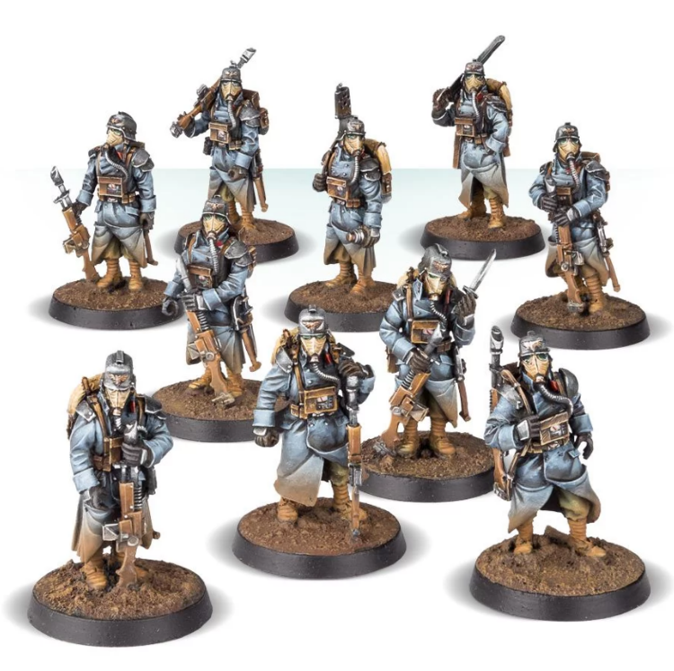 DEATH KORPS OF KRIEG INFANTRY SQUAD AT EASE