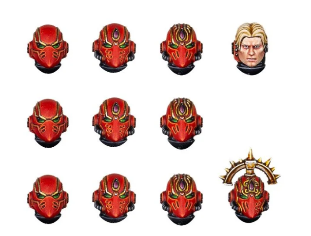 Blood Angels MKVI Heads 
