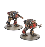 Adeptus Titanicus:Warhound Titans With Ursus Claws And Melta Lances