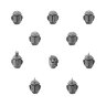 WORLD EATERS MK II HEADS UPGRADE SET