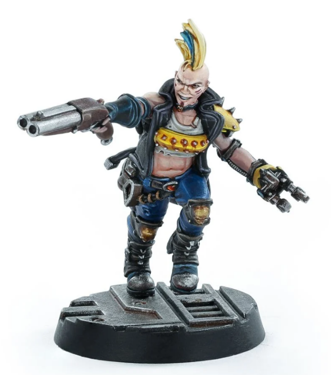 	 Necromunda Escher Champion with Servo Claw 