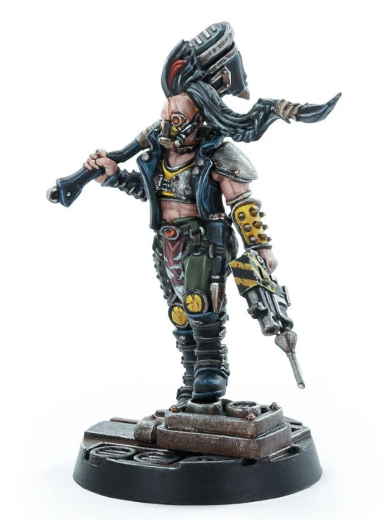Necromunda Escher Champion with Power Hammer 