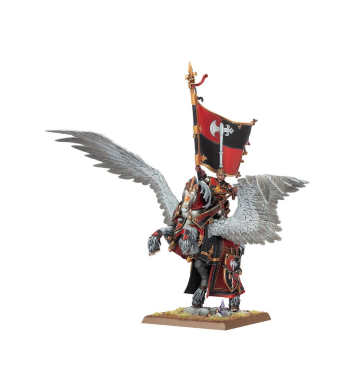 The Old World Battle Standard Bearer on Royal Pegasus