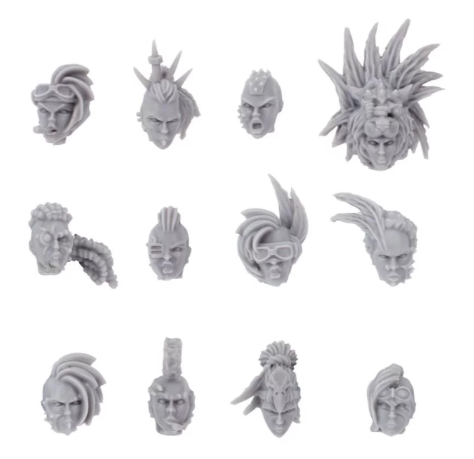 Necromunda Escher Head Upgrade Set 