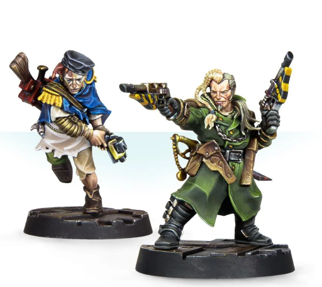 Necromunda Kal Jericho and Scabs 