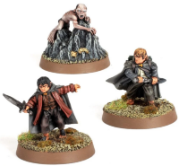Frodo Baggins, Samwise Gamgee and Gollum in Emyn Muil 